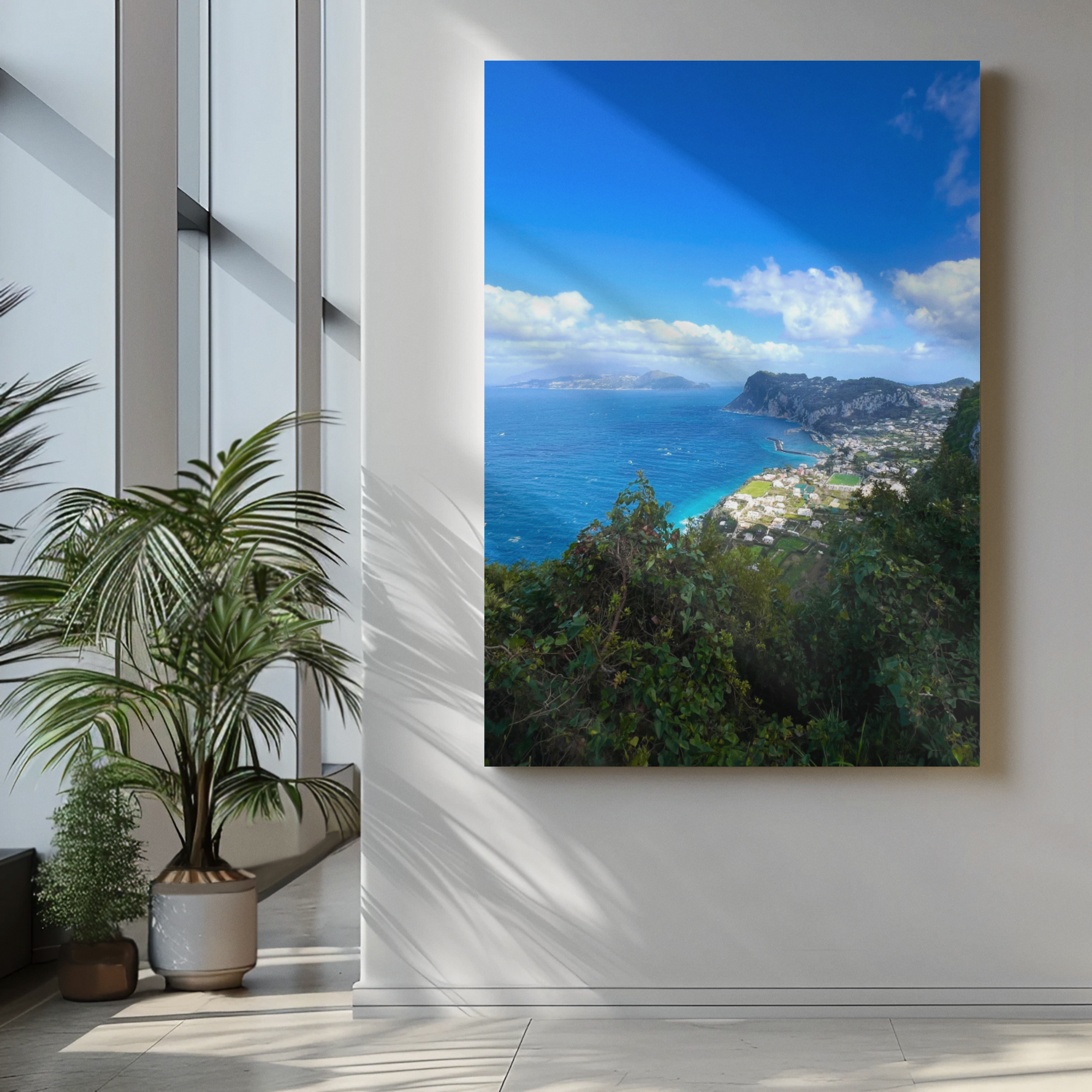 Canvas Belvedere from Scala Fenicia Capri