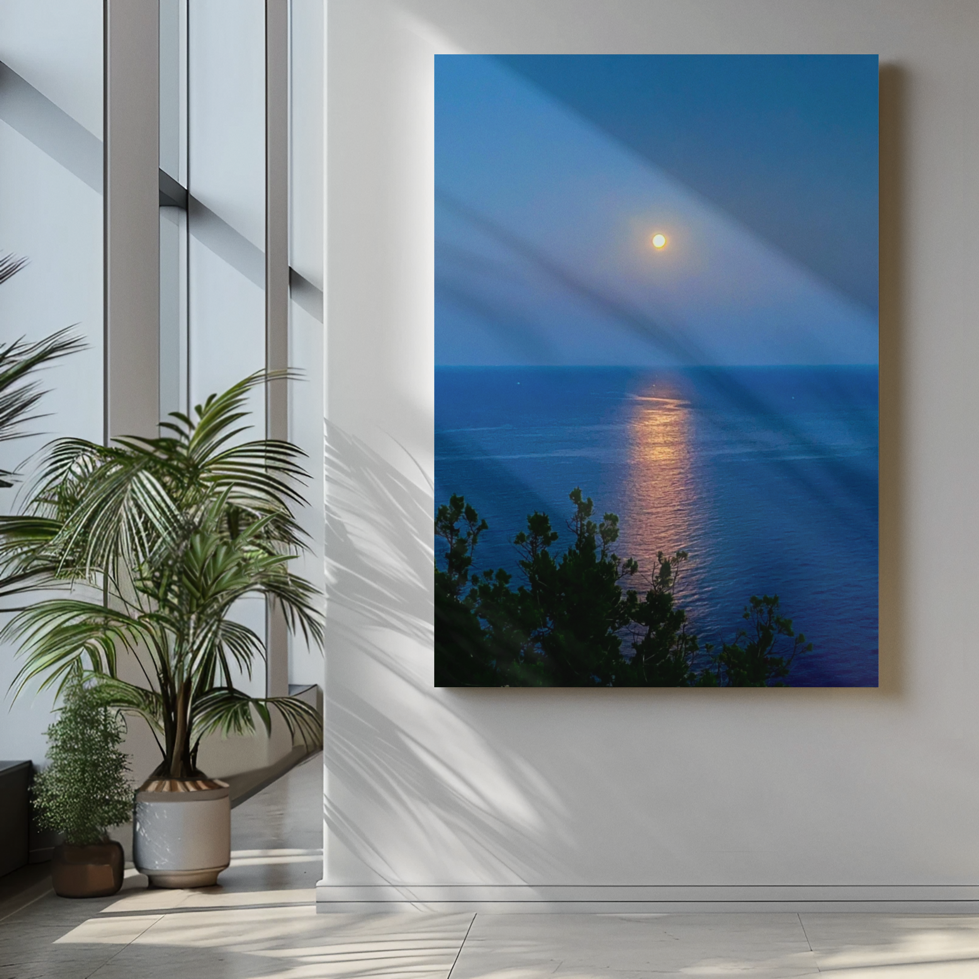 Canvas Luna sul Mare Capri