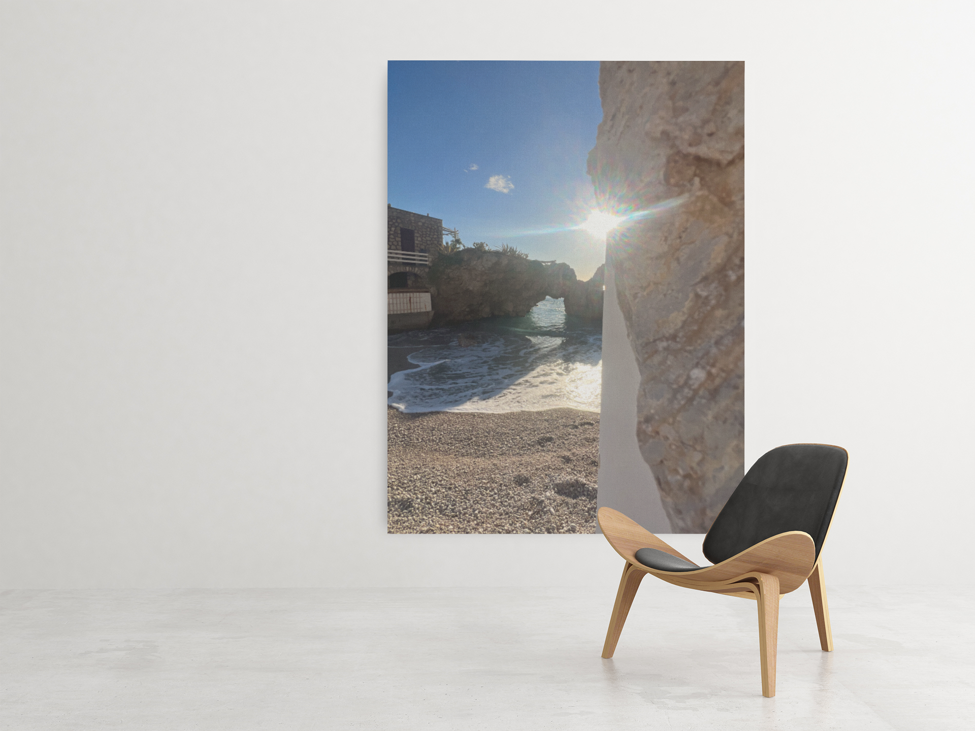 Canvas Marina Piccola ray of sunshine arch mermaid rock