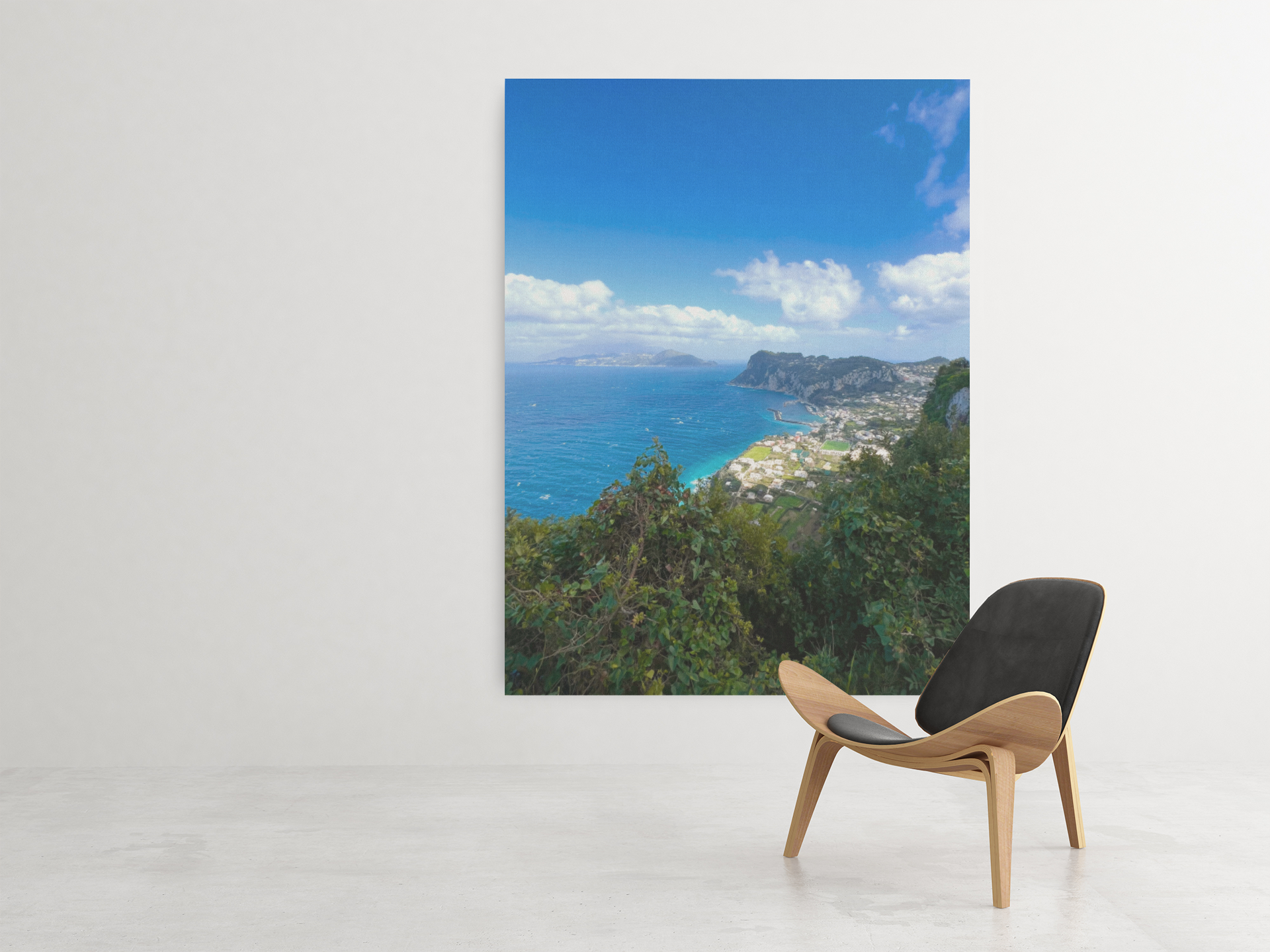 Canvas Belvedere from Scala Fenicia Capri