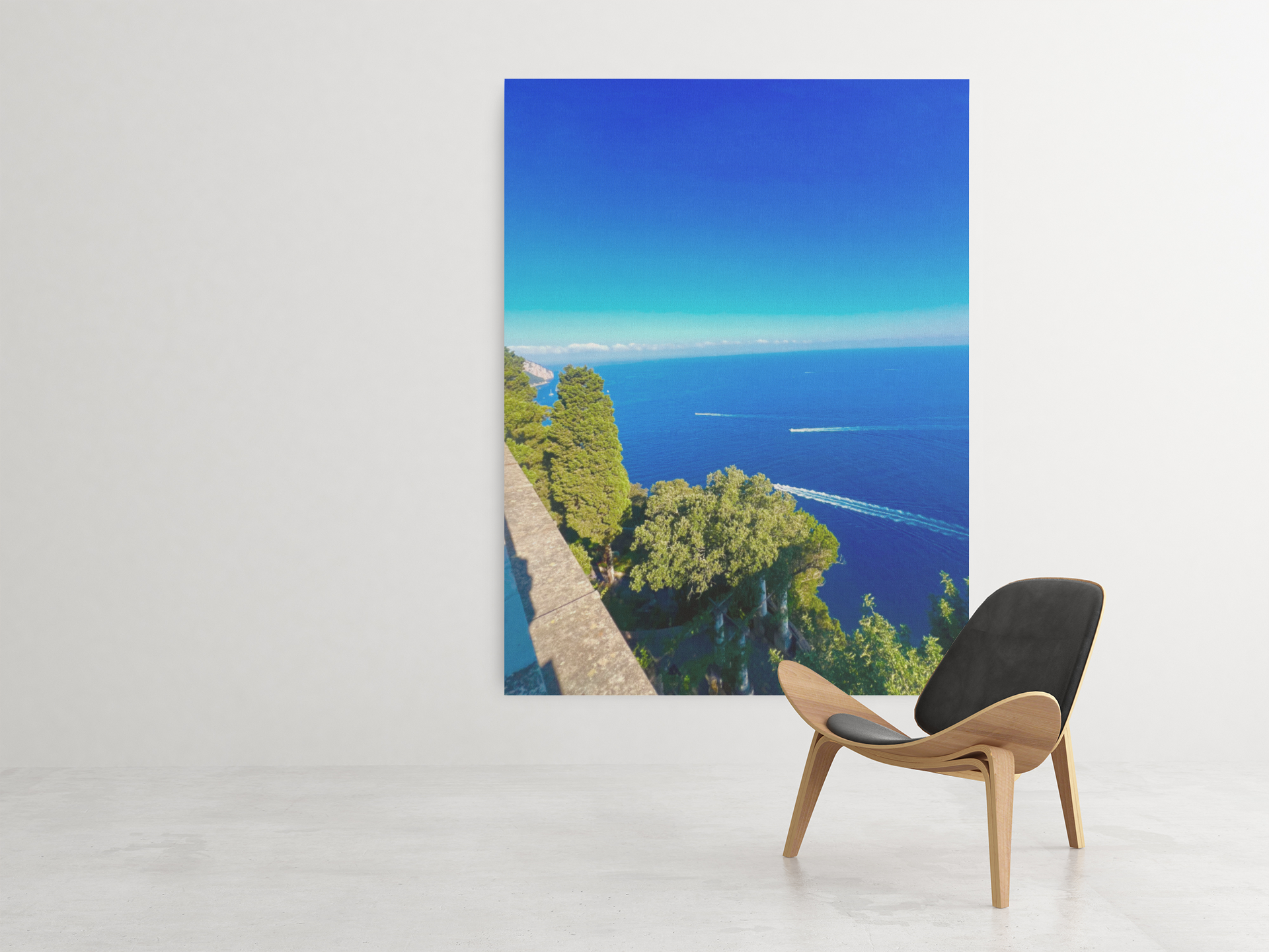 Canvas Capri Belvedere from Villa Lysis