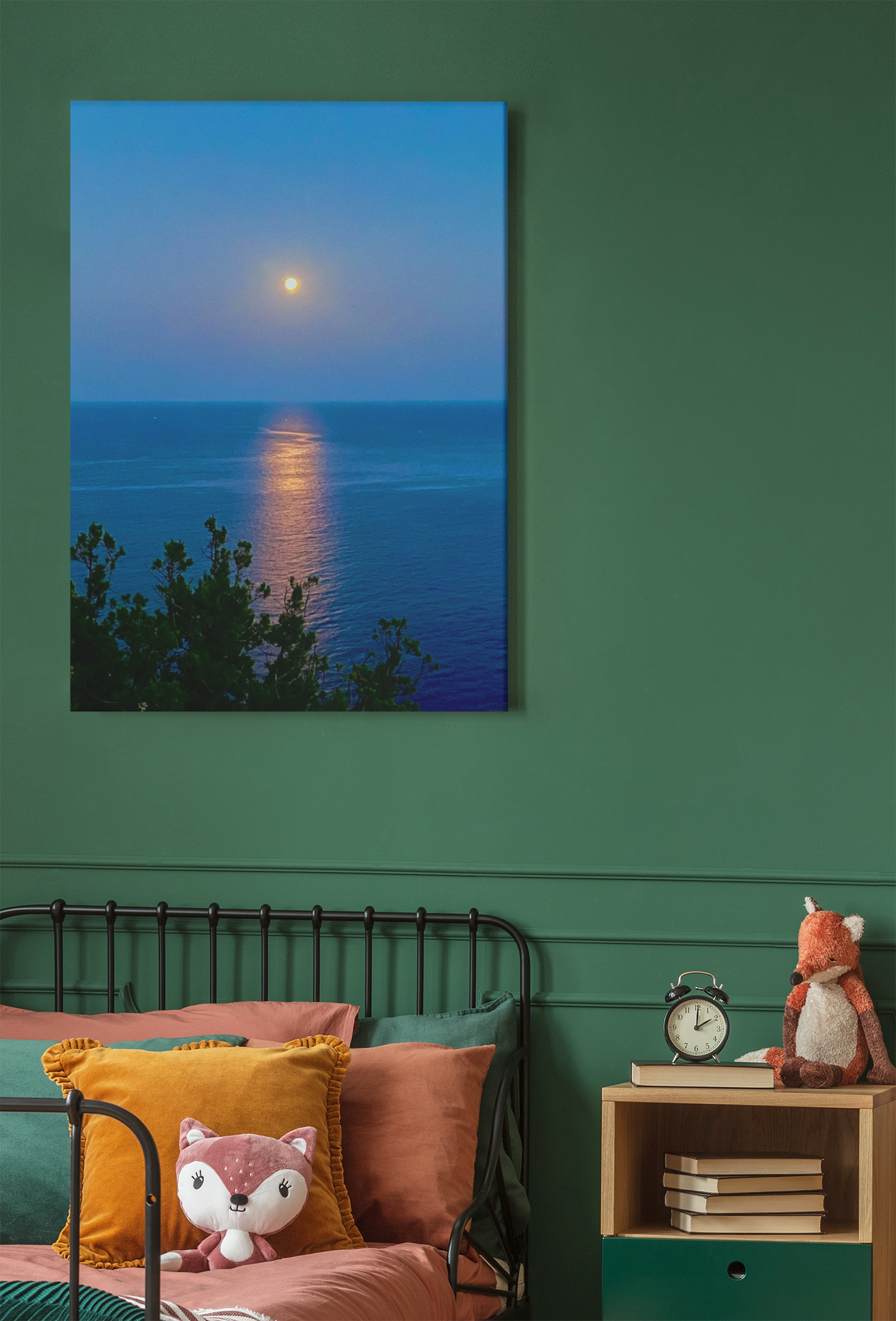 Canvas Luna sul Mare Capri