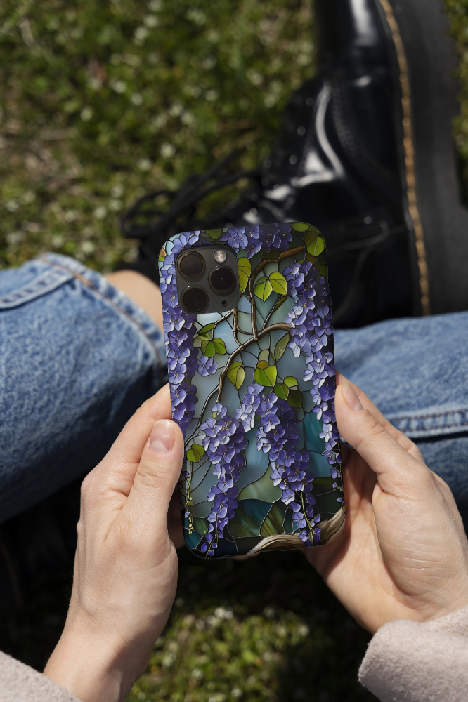 Stained Glass Whisteria Phone Case