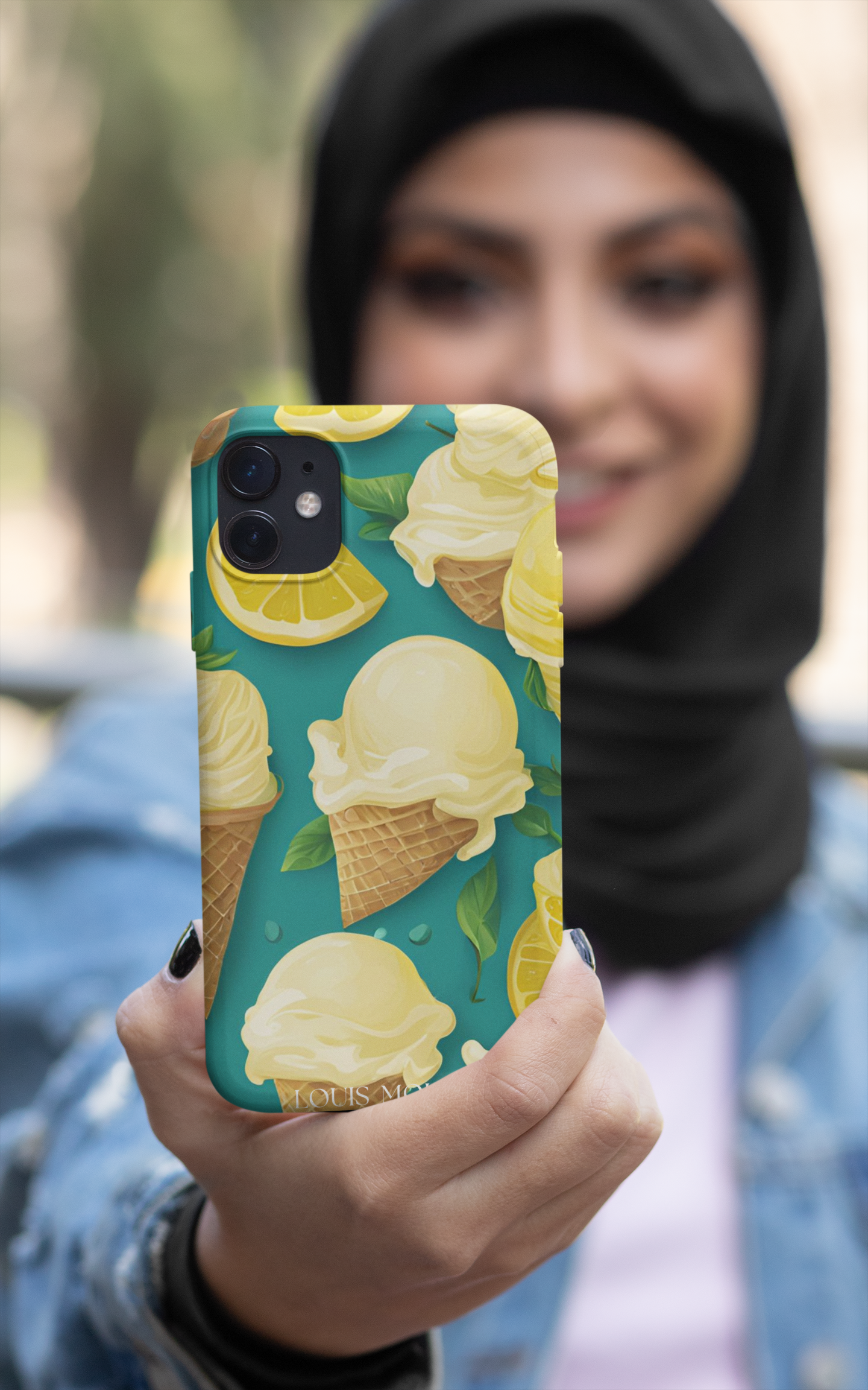 Rubber iPhone Cover Ice Cream Lemon Capri