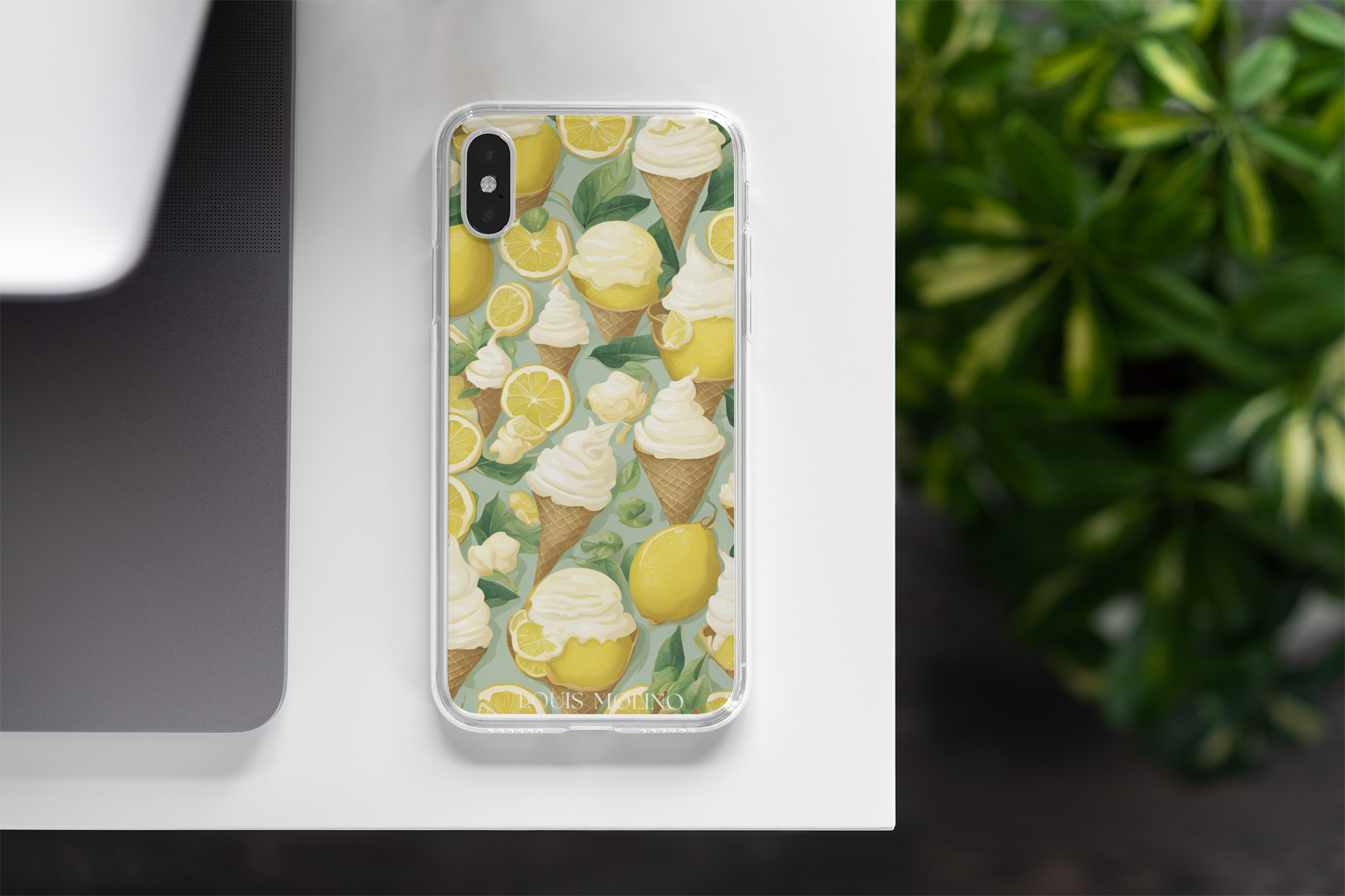 Rubber iPhone Cover Ice Cream Sweet Lemon Capri