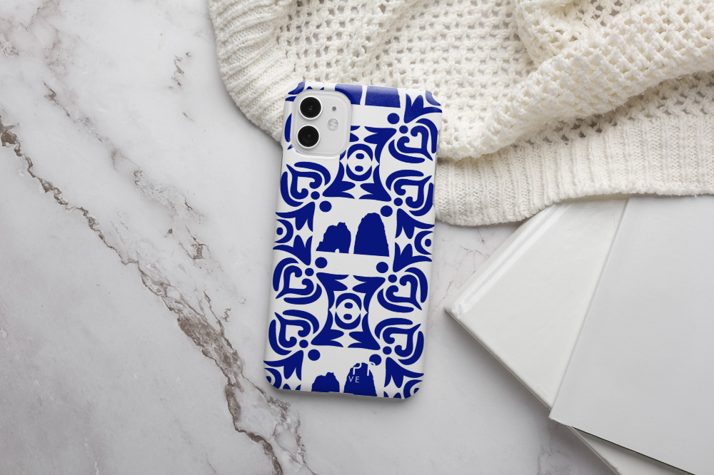Capri Blu Tile Faraglioni Maiolica