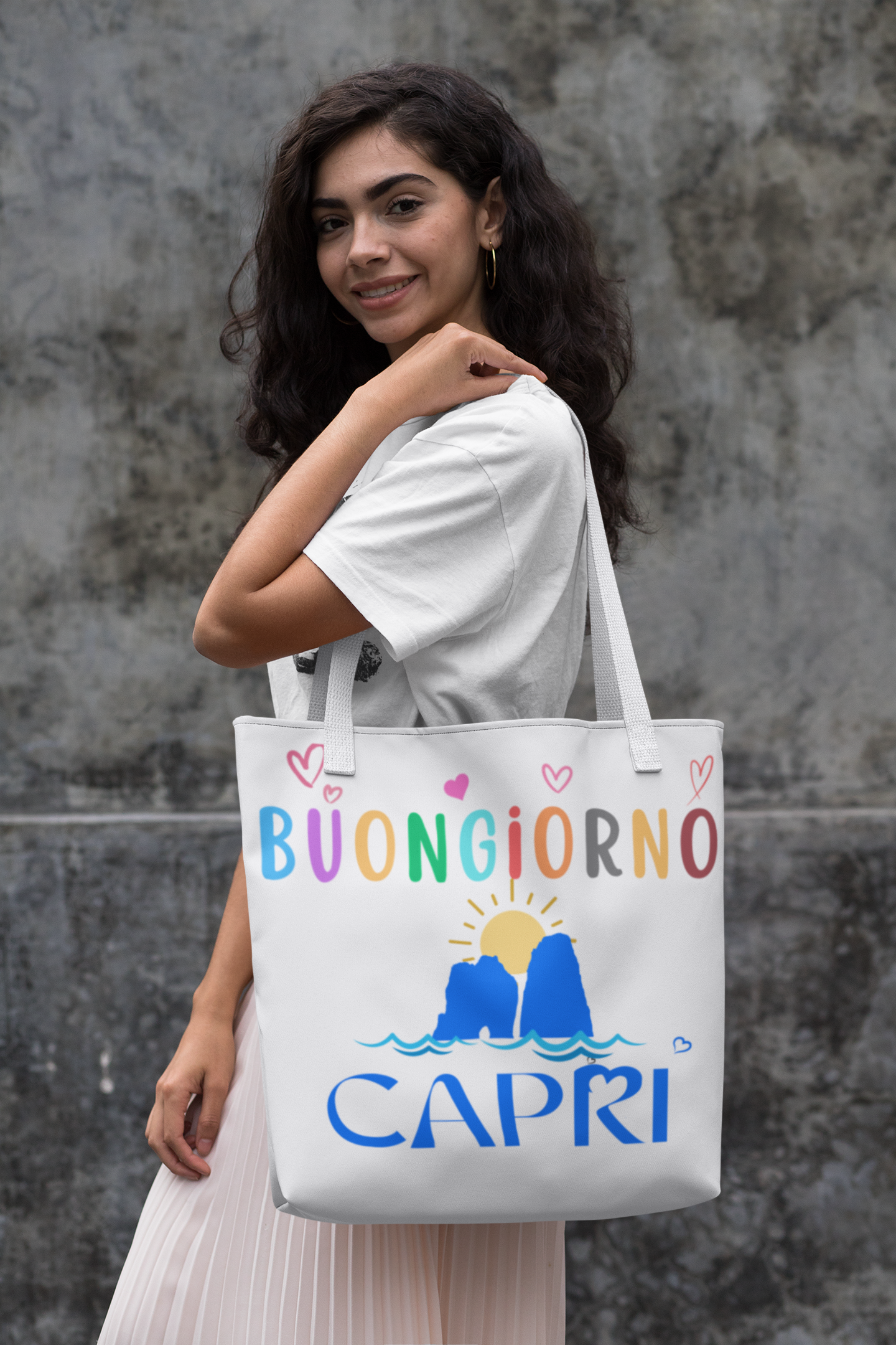 All Over Good Morning Capri Bag